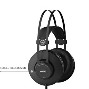 AKG Professional Monitor Closed-Back Headphone For Radio Studio Recording
