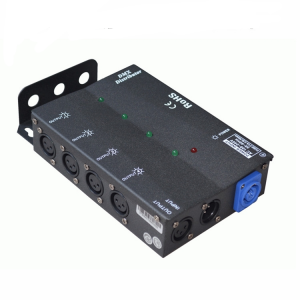DMX512 Lighting Amplifier Stage 1-Input 4-Output Light Signal Distributor