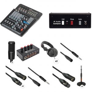 Audio-Technica THE TWO PERSON Audio Podcast Kit with Land Line Call-In & Mixer/Interface