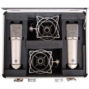 Neumann U 87 Ai MT Large-Diaphragm Multipattern Condenser Microphone (Stereo Set, Black)