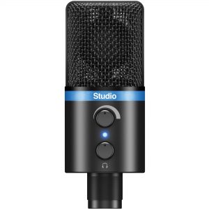 IK Multimedia iRig Mic Studio Digital Microphone for iOS, Mac, PC & Android (Black)