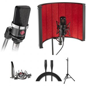 Neumann TLM-102 Large-Diaphragm Condenser Microphone Vocal Studio Kit (Black)