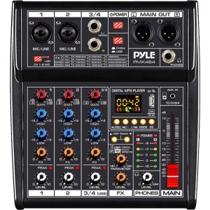 Pyle Pro 4-Channel Audio/USB/16-Digital Effects Mixer