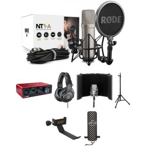 Rode NT1-A Complete Recording Kit with Interface, Headphones & More
