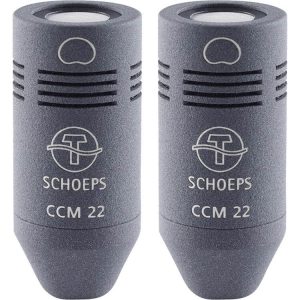 Schoeps Matched Pair of CCM 22 KG Open Cardioid Mics, Directional Pattern, Hardwired 5M Cable to XLR-3M
