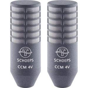 Schoeps Matched Pair CCM 4V K Cardioid,Side-Address,Slight HiFreq Emphasis,Hardwired 5M Cable to XLR-3M