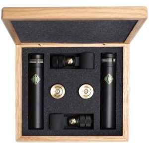 Soyuz Microphones Matched Pair of SU-013 Small-Diaphragm FET Microphones Set with Cardioid, Hypercardioid, and Omni Capsules (Black)