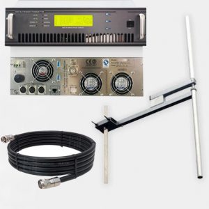 Package 1KW Professional FM Transmitter Antenna and Accessories