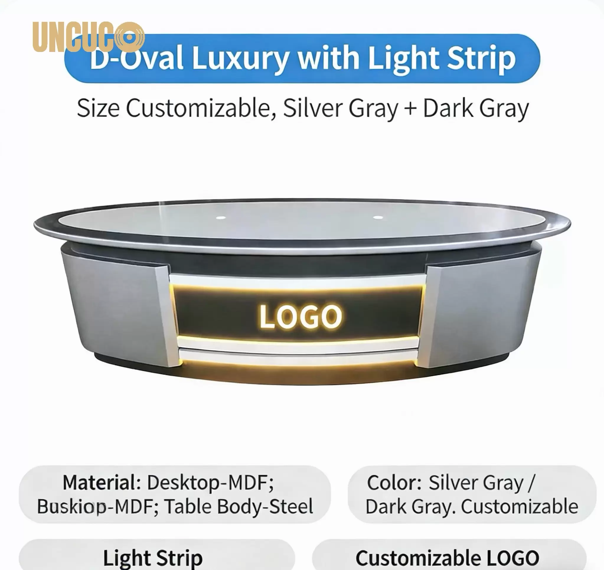 UNCUCO TV Video Studio Table For Live Broadcast News