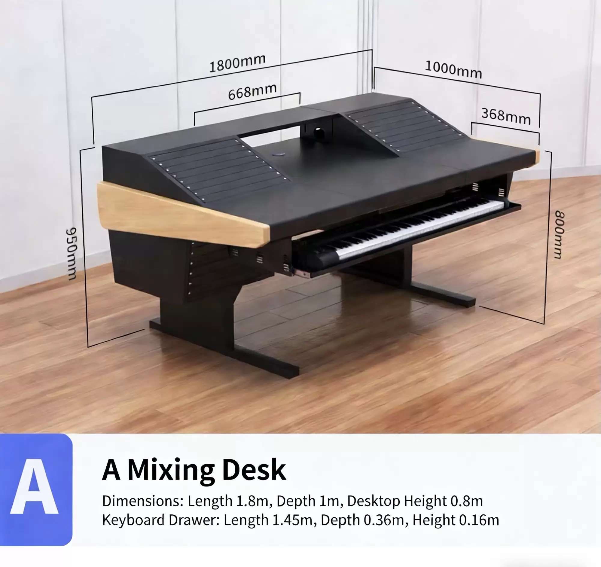 UNCUCO A-Straight Type Professional Recording Studio Desk-Music Production