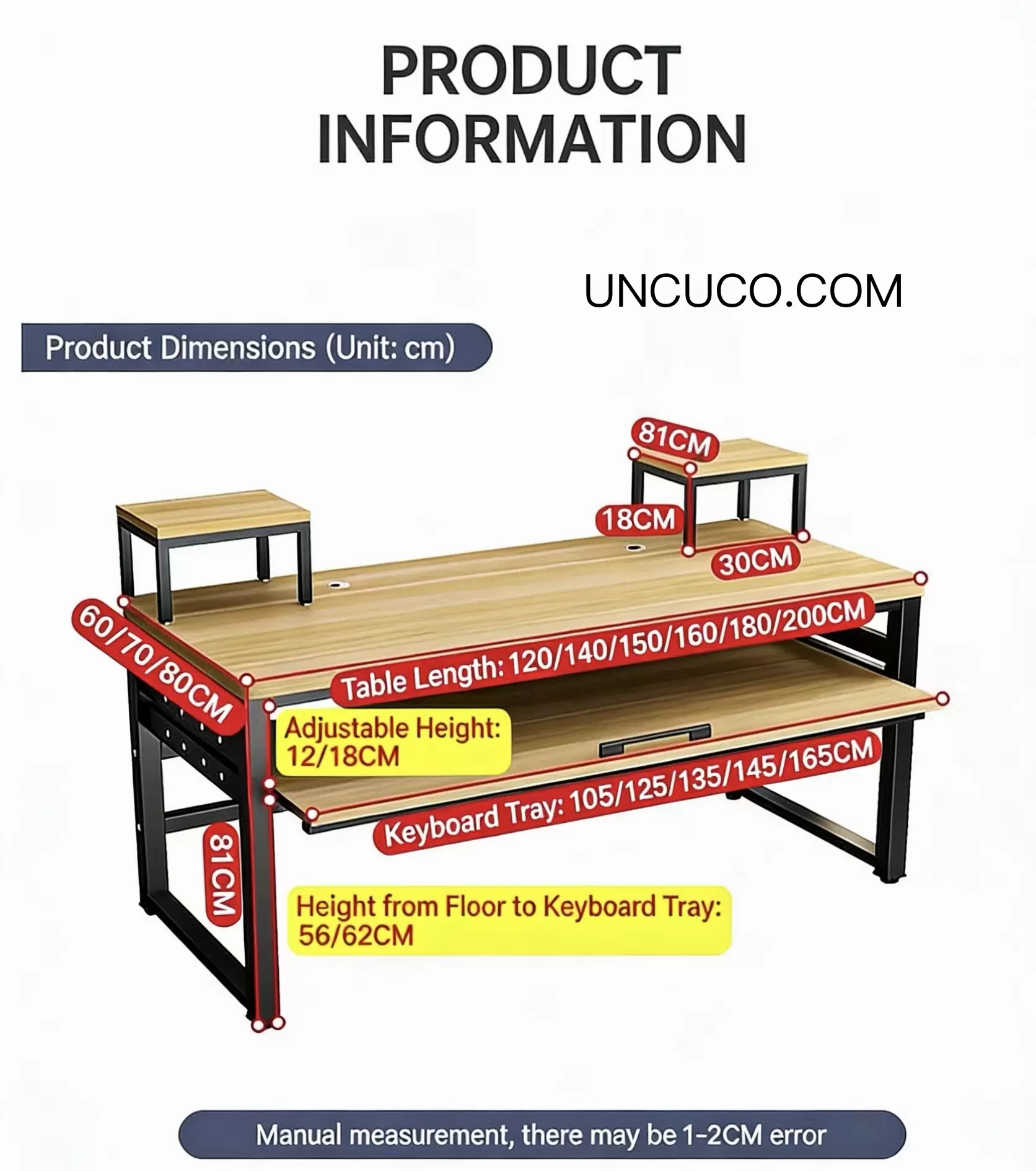 UNCUCO Music Studio Desk