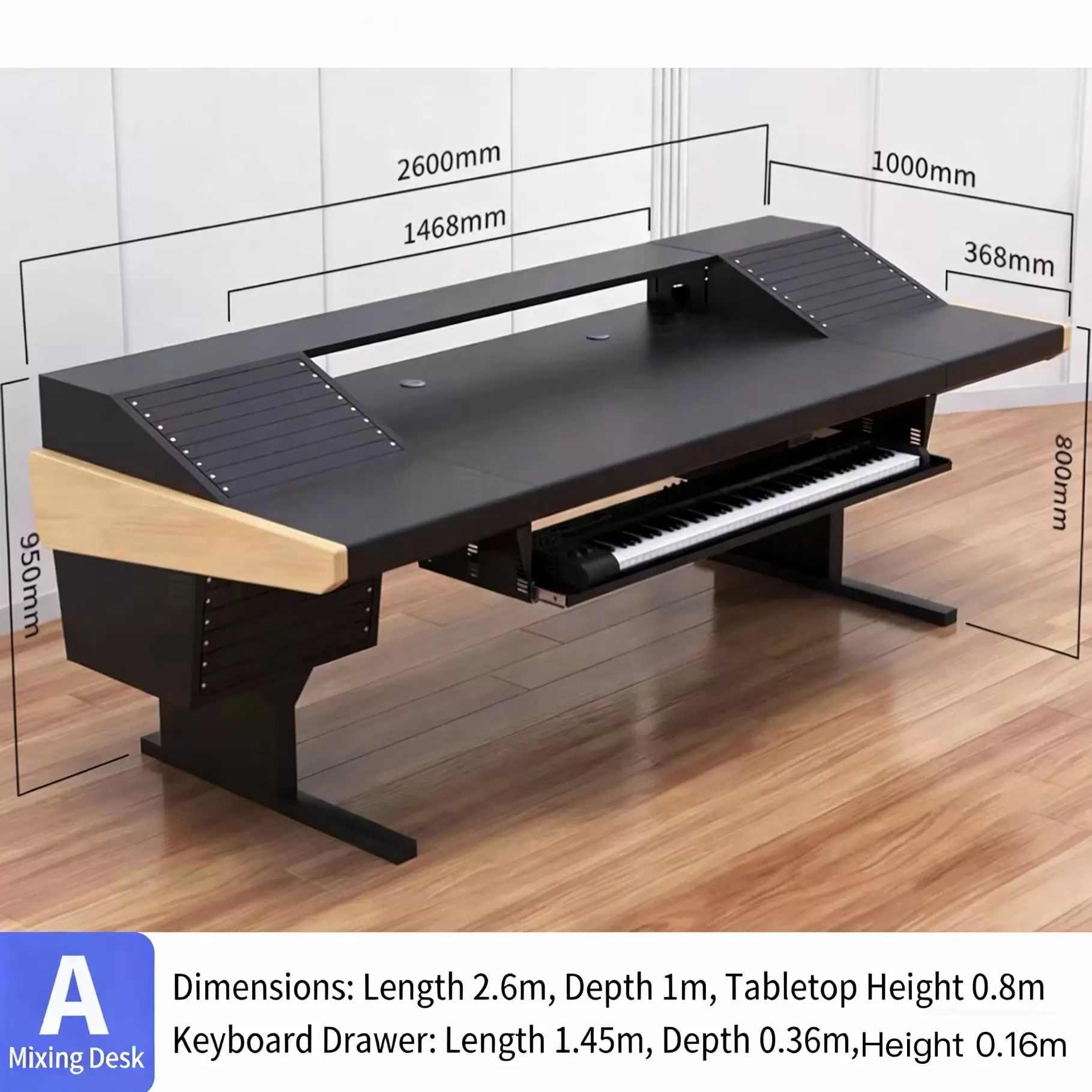 UNCUCO A-Straight Type Professional Recording Studio Desk-Music Production