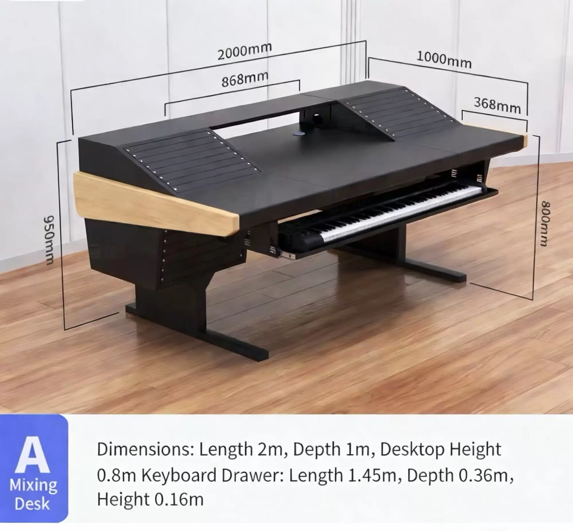 UNCUCO A-Straight Type Professional Recording Studio Desk-Music Production