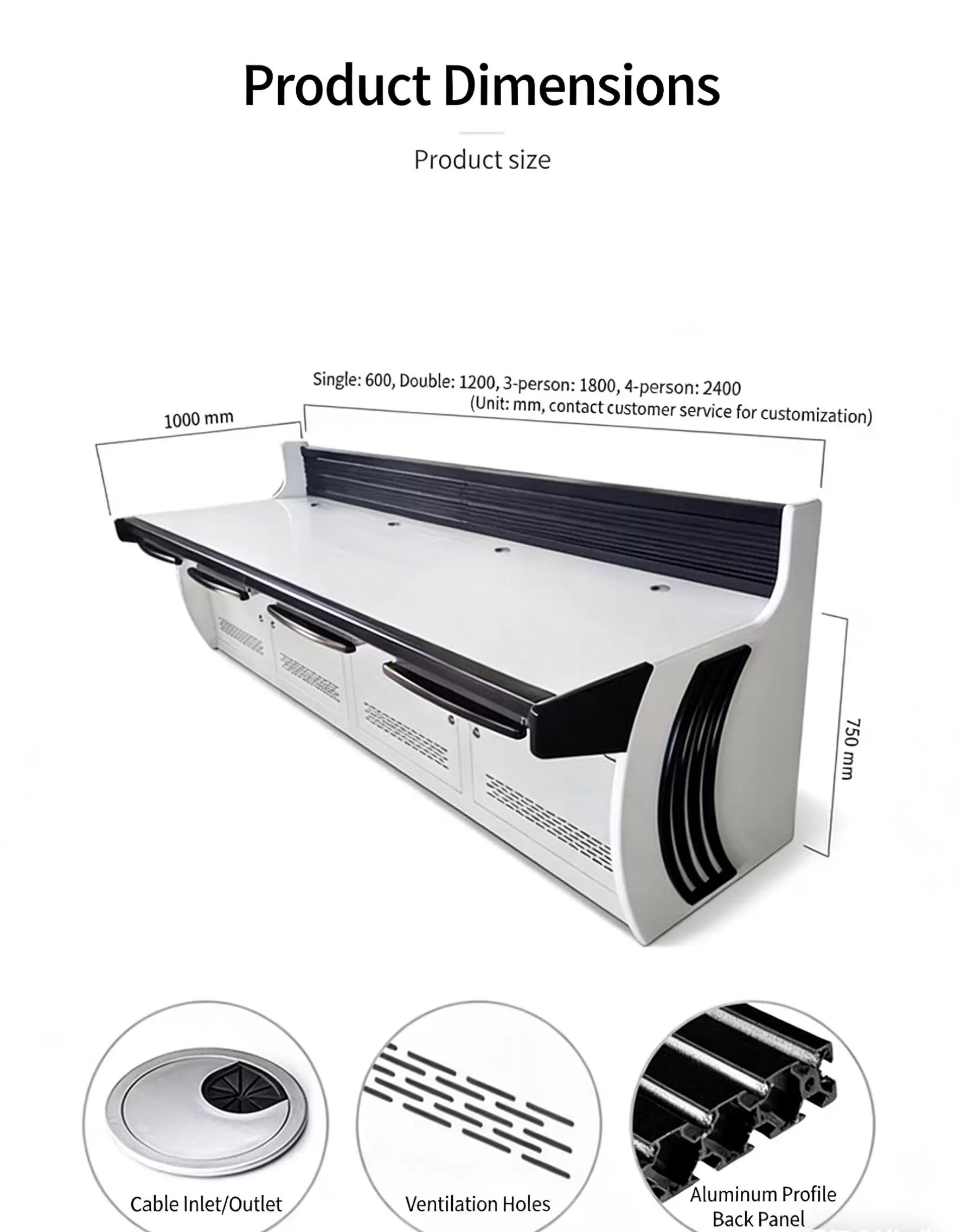 UNCUCO Control Console Dimensions