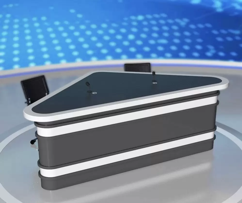 V-Shape Podcast Studio Desk