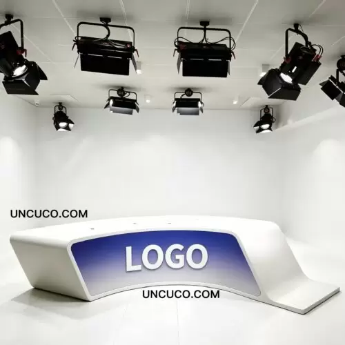 Wide Angle TV Anchor Desk Wide Angle TV Anchor Desk