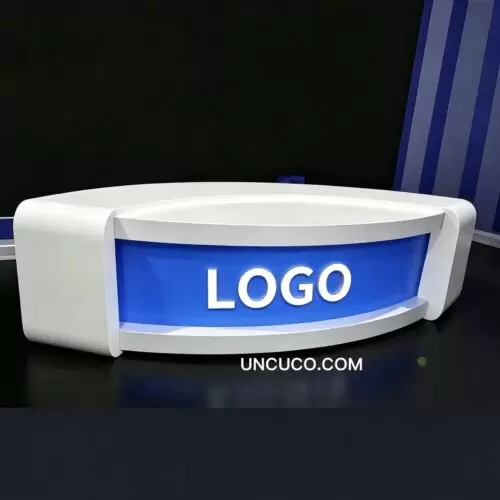 Television Broadcasting News Anchor Desk Television Broadcasting News Anchor Desk