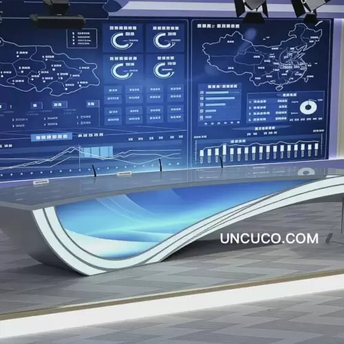 Broadcasting Station News Desk Broadcasting Station News Desk
