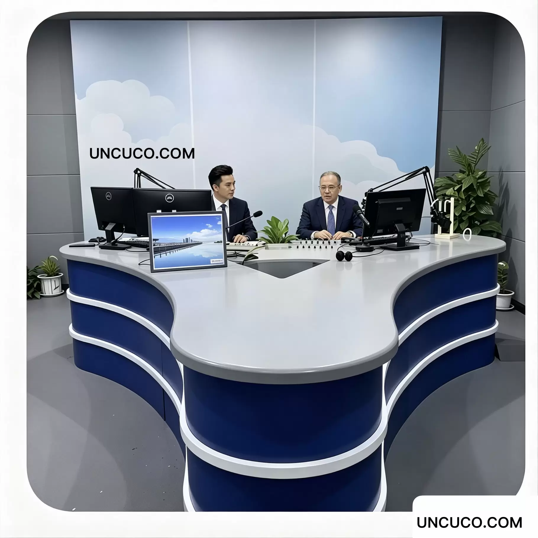 News Anchor Table