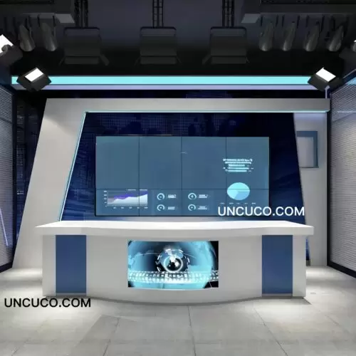 Broadcast News Anchor Desk Broadcast News Anchor Desk
