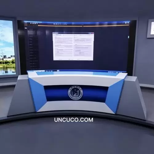 News Anchor Studio Desk News Anchor Studio Desk