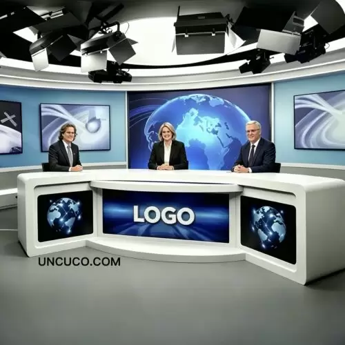 Wide Angle Late Night Talk Show Desk Wide Angle Late Night Talk Show Desk