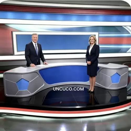 Wide Angle Curved News Desk Wide Angle Curved News Desk