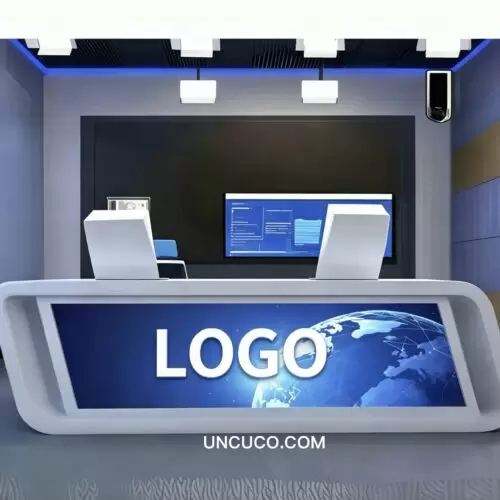 Straight News Set Desk Straight News Set Desk