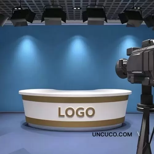 Curved TV Host Desk Curved TV Host Desk