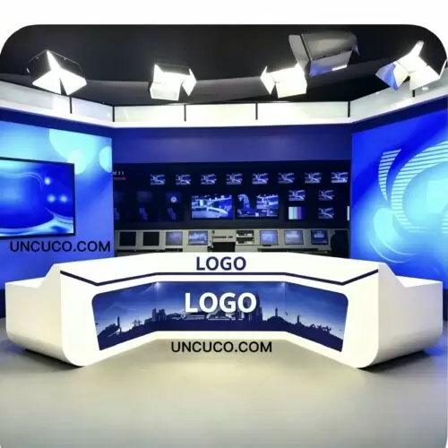 Wide Angle News Desk For Sale Wide Angle News Desk For Sale
