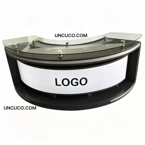 Curved TV News Studio Desk Curved TV News Studio Desk