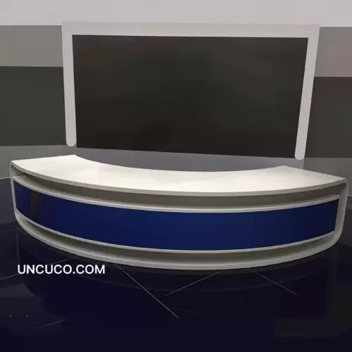 Curved Studio News Desk Curved Studio News Desk